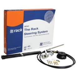 SEASTAR SOLUTIONS Stern Drive Rack and Pinion Steering System, Single Back Mount Rack, 22'
