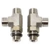 SEASTAR SOLUTIONS ORB & Vertical Tee Hydraulic Fitting Kit, 2 Per Kit
