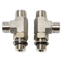 SEASTAR SOLUTIONS ORB & Vertical Tee Hydraulic Fitting Kit, 2 Per Kit