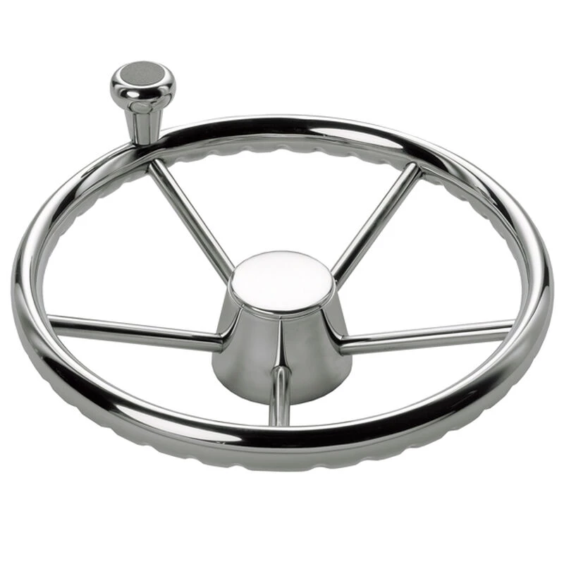 SCHMITT MARINE STEERING 13.5" Destroyer Wheel with Control Knob